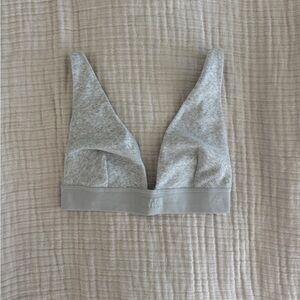 Skims Corton Rib Plunge Bralette